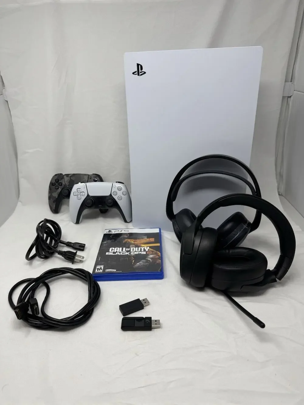 Sony PlayStation 5 disc edition ps5 825gb Bundle Lot Controllers And Black Ops 6